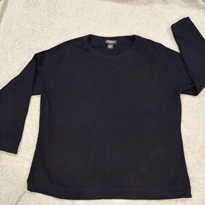 Eddie Bauer Womens Black Crewneck Sweater size 2X